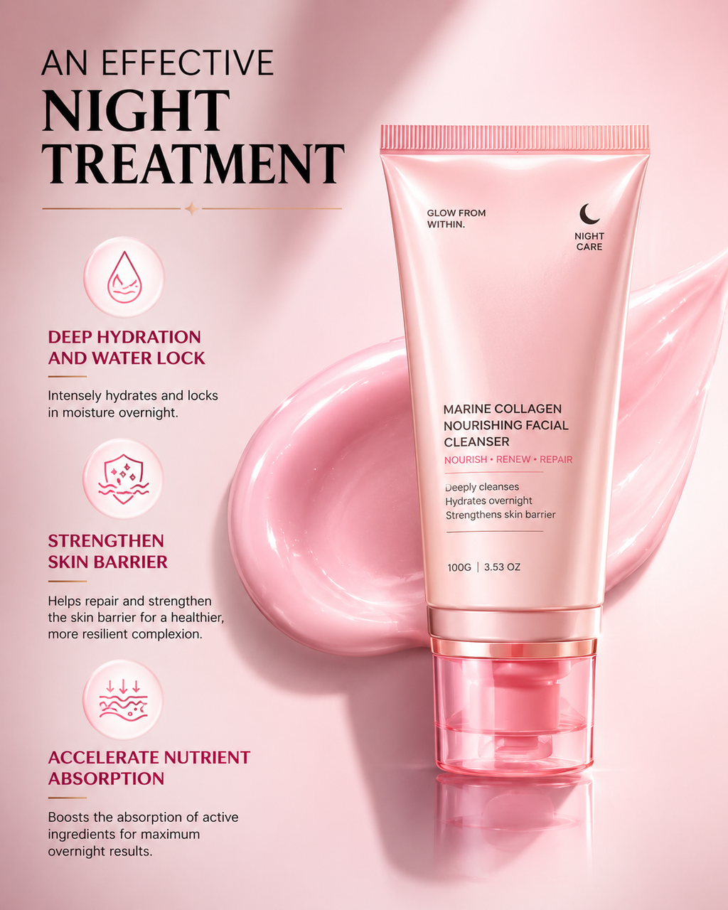 Korean Night Collagen Sleep Mask